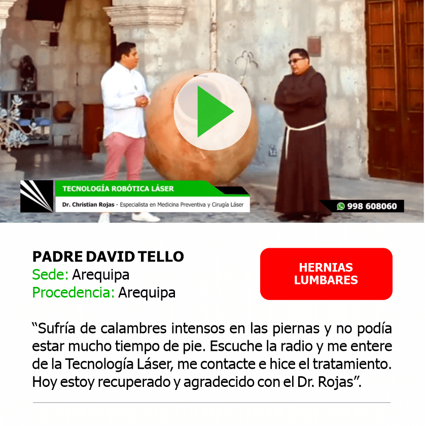 DAVID TELLO Hernias Lumbares Medilaser Perú